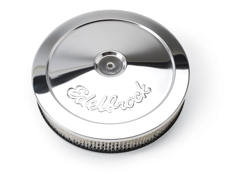 Edelbrock Air Cleaner, Pro-Flo Series, Round, Steel Top, Paper Element, 10" Dia. 1208 Photo - Primary