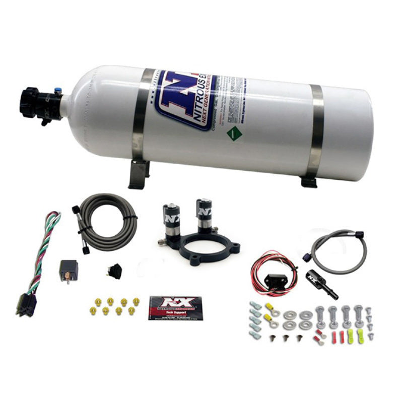 Nitrous Express Ford 3.5L/3.7L V6 Nitrous Plate Kit w/15lb Bottle 20952-15 20952-15 Photo - Primary