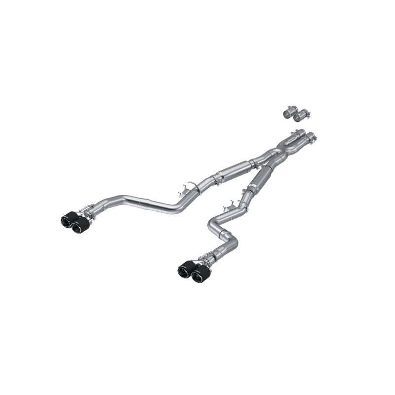 MBRP 17-Up Dodge Challenger 5.7L/6.2L/6.4L Carbon Fiber Quad Tip T304 Catback Exhaust S71133CF S71133CF Photo - Primary