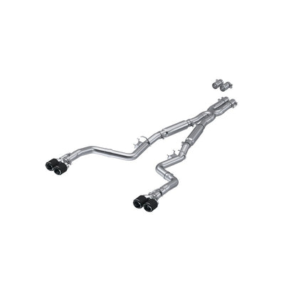MBRP 17-Up Dodge Challenger 5.7L/6.2L/6.4L Carbon Fiber Quad Tip T304 Catback Exhaust S71133CF S71133CF Photo - Primary