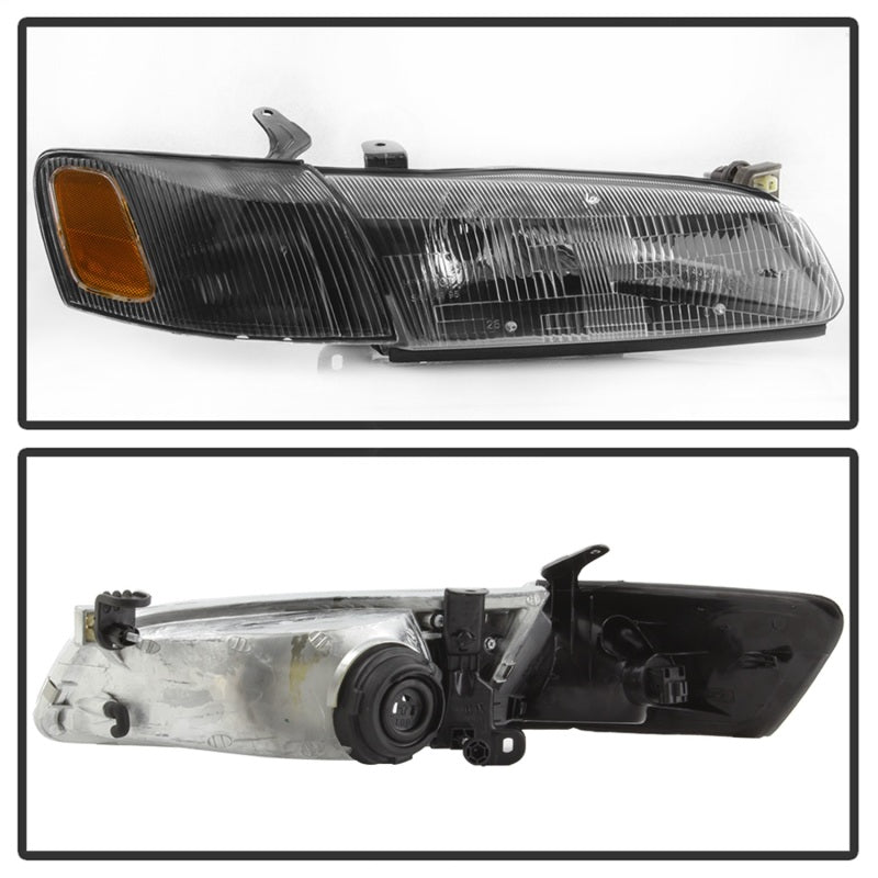 SPYDER xTune 97-99 Toyota Camry 4pc OEM Style Headlights w/Corner Lights - Black (HD-JH-TCAM97-SET-BK) 9042836 9042836 Photo - Unmounted