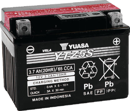 Yuasa Battery Yuasa Ytz5-Bs Yuasa Battery YUAM62TZ5 YUAM62TZ5 Photo - Primary