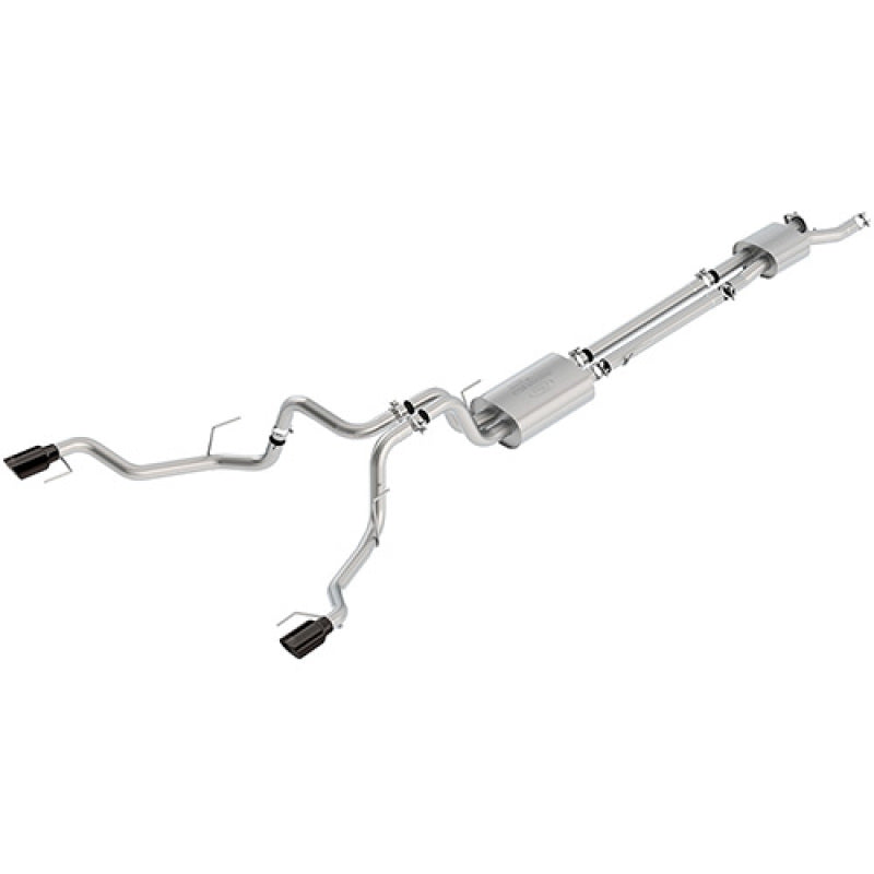 Ford Racing 2017 F150 Raptor 3.5L Sport Cat-Back Exhaust System Dual Rear Exit w/ Black Tips M-5200-F15RSB M-5200-F15RSB Photo - Primary