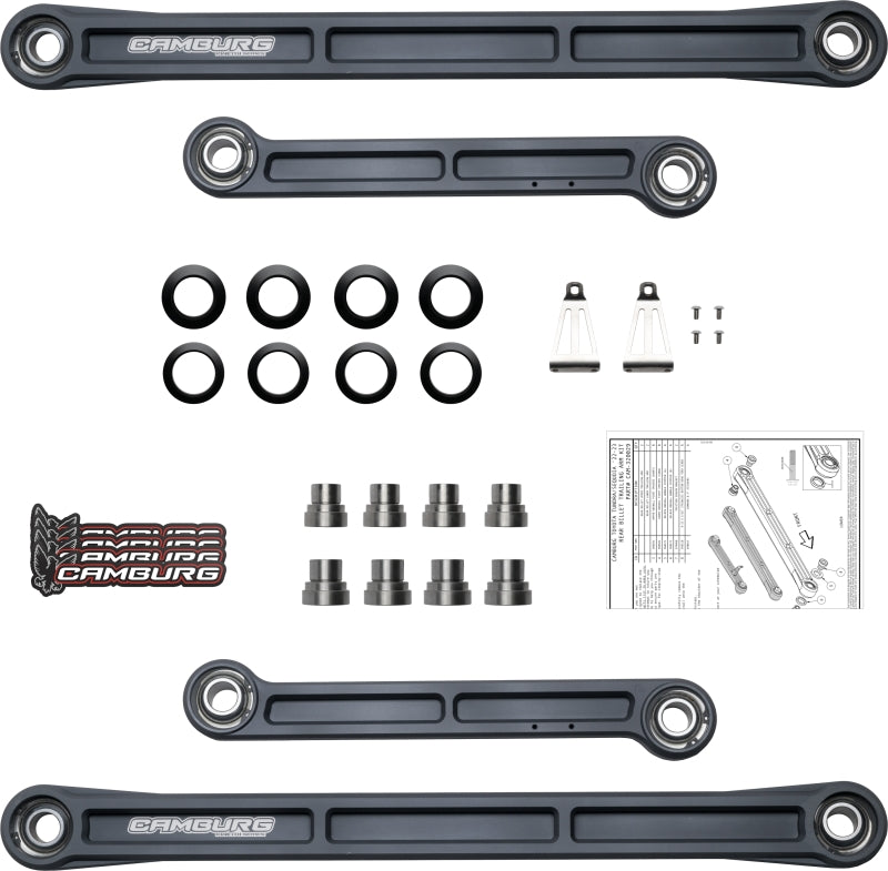 Camburg Toyota Tundra 2WD/4WD 22-23 KINETIK Series Rear Billet Trailing Arm Kit CAM-320029-GRY CAM-320029-GRY Photo - out of package