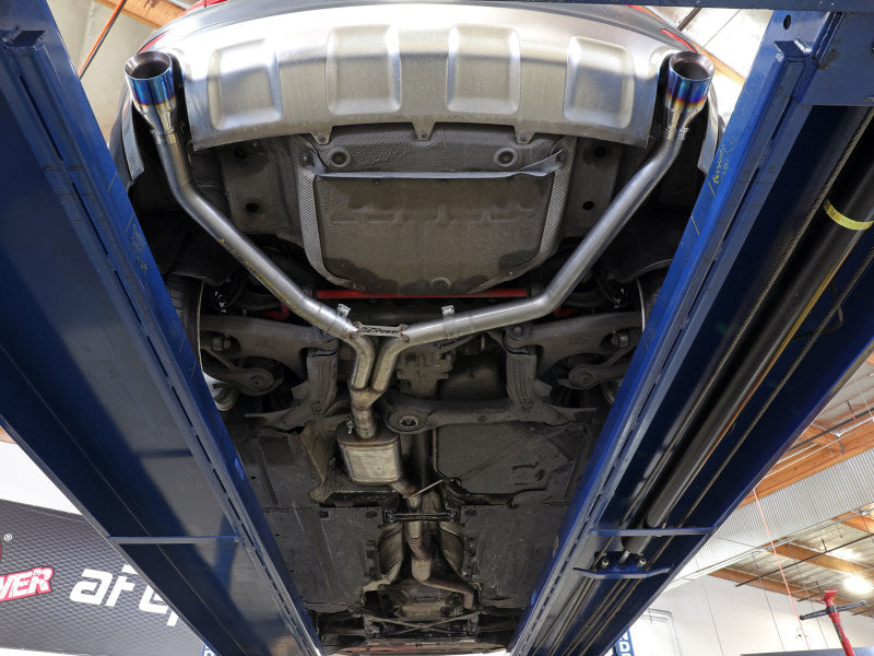 aFe MACH Force-Xp 13-16 Audi Allroad L4 SS Axle-Back Exhaust w/ Carbon Tips 49-36437-C 49-36437-C Photo - Mounted