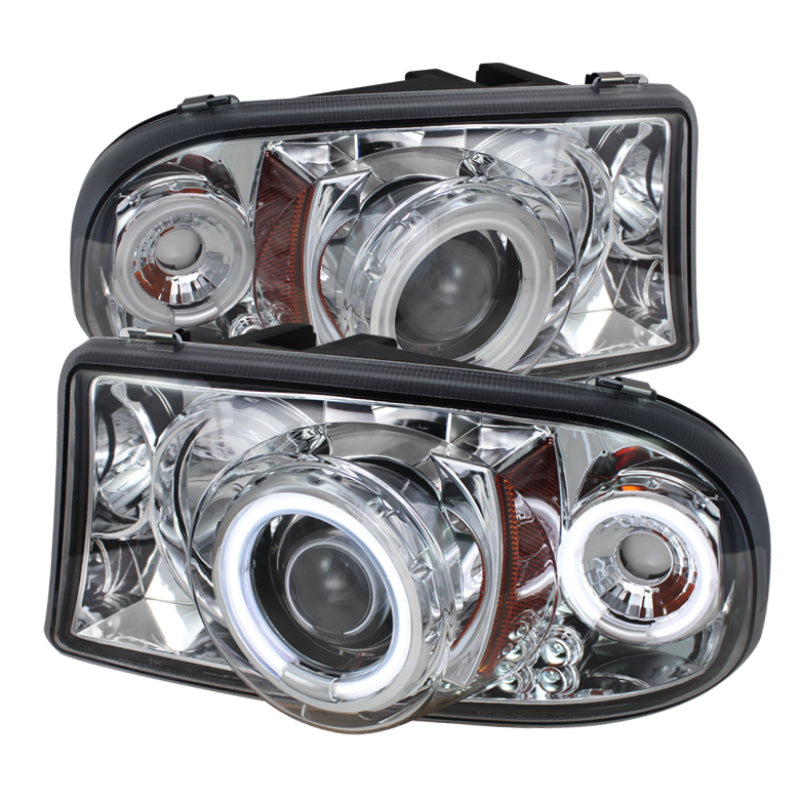Spyder Dodge Dakota 97-04/Durango 98-03 1PC Projector Headlights LED Halo LED Chrm PRO-YD-DDAK97-C 5009791 5009791 User 1