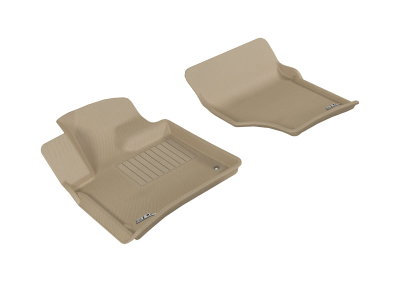 3D MAXpider 2007-2015 Audi Q7 Kagu 1st Row Floormat - Tan L1AD02611502 L1AD02611502 Photo - Primary