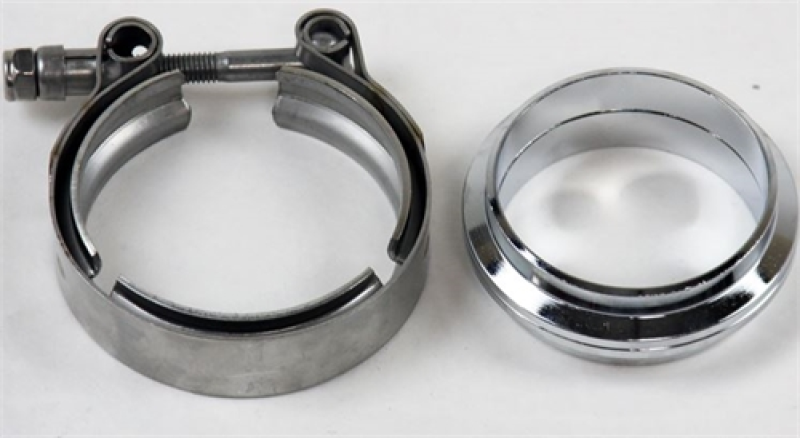 Granatelli Motor Sports Granatelli 3.5in Flat Flanges w/V-Band Clamp 308535 308535 Photo - Primary
