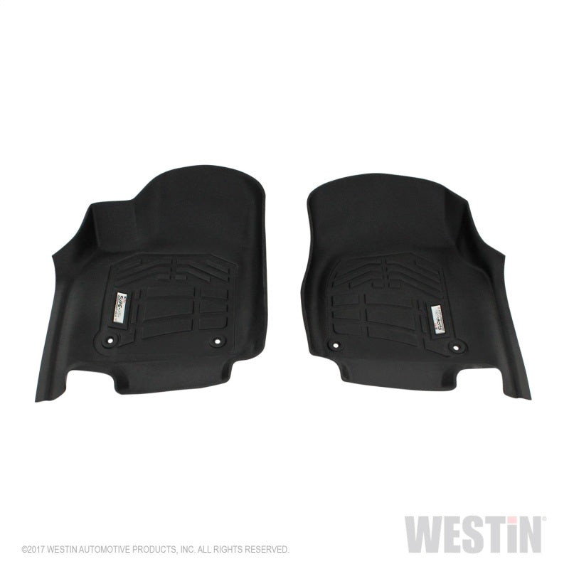 Westin 2013-2018 Dodge/Jeep Durango Wade Sure-Fit Floor Liners Front - Black 72-110094 72-110094 Photo - Primary