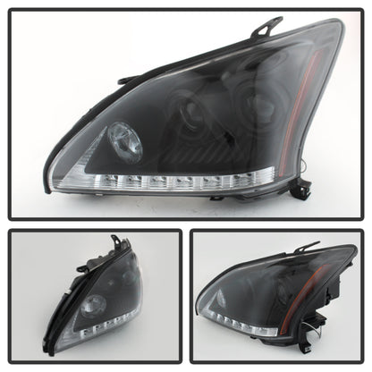 Spyder Lexus RX330 2004-2006 Projector Headlights Halogen Model- DRL LED Blk PRO-YD-LRX35004-DRL-BK 5076779 5076779 User 1