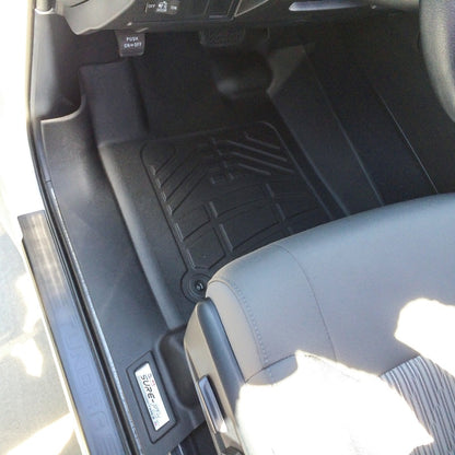 Westin 12-17 Toyota Tundra Reg/Dbl/CrewMax (Double hook) Wade Sure-Fit Floor Liners Front - Blk 72-110054 72-110054 Photo - Mounted