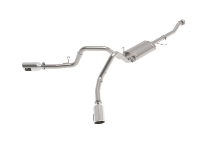 aFe Vulcan 3in 304 SS Cat-Back Exhaust 2021 Ford F-150 V6 2.7L/3.5L (tt)/V8 5.0L w/ Polished Tips 49-33126-P 49-33126-P Photo - Primary