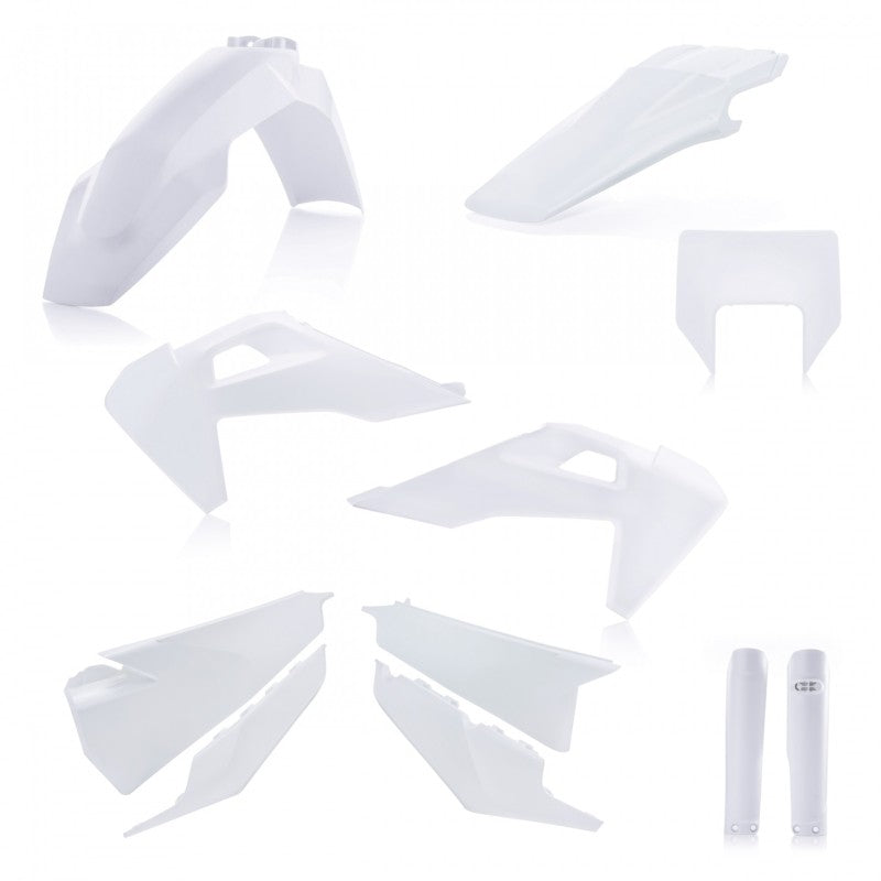 Acerbis 20-23 Husqvarna TE150i-300i/ FE350/s-501/s Full Plastic Kit - 20 White 2791536811 2791536811 Photo - Primary