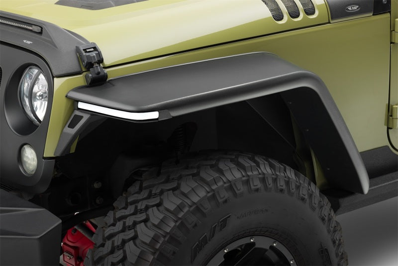 Rugged Ridge 07-18 Jeep Wrangler JK 2-Door+4-Door Unlimited Max Terrain Fender Flare Front+Rear Set 11640.56 11640.56 Photo - Mounted
