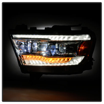 SPYDER Dodge Ram 19-20 Halogen Model Only Projector Headlights Chrome PRO-YD-DR19HALAP-SEQ-C 5087638 5087638 User 5