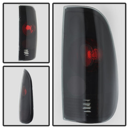 Spyder Ford F150 Styleside 97-03/F250/350/450/550 Euro Style Tail Lights Blk Smke ALT-YD-FF15097-BSM 5078162 5078162 Photo - Unmounted