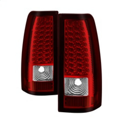SPYDER Xtune Chevy Silverado 1500/2500/3500 03-06 LED Tail Lights Red Clear ALT-ON-CS03-LED-RC 5008787 5008787 Photo - Primary