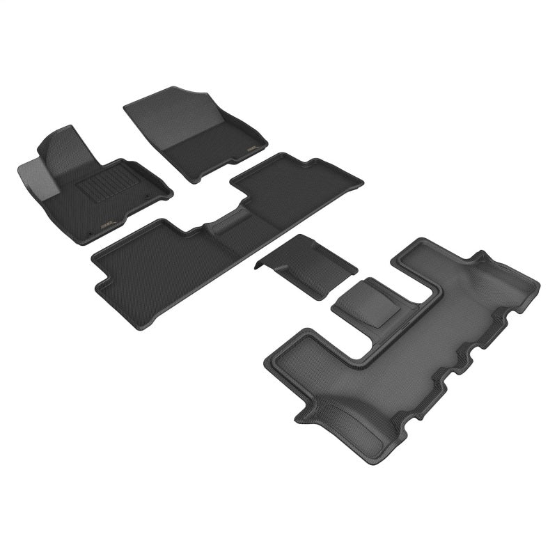 3D MAXpider 22-23 Kia Sorento 6-Seats Kagu Floor Mat- Black R1 R2 R3 L1KA07401509 L1KA07401509 Photo - Unmounted