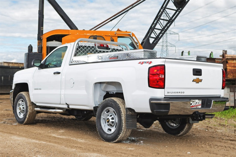 Dee Zee Deezee 17-23 Ford SuperDuty Cargo Management Cab Rack - Silver Mesh DZ95072R DZ95072R Photo - Mounted