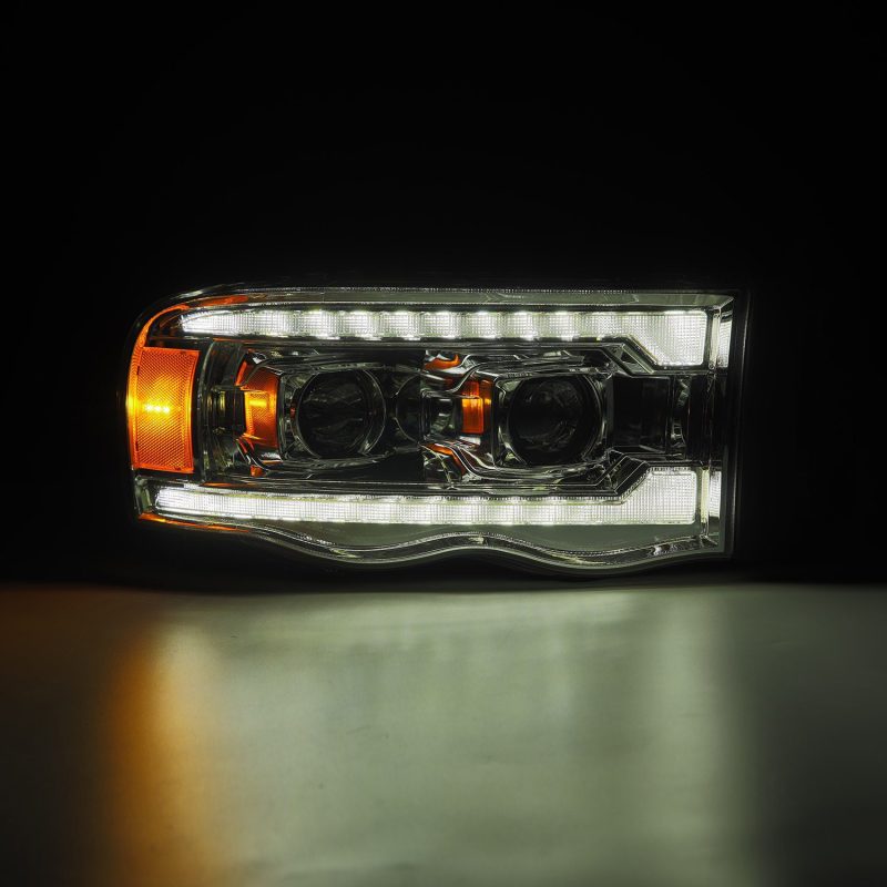 AlphaRex 02-05 Dodge Ram 1500 LUXX LED Proj Headlights Plank Style Chrome w/Activ Light/Seq Signal 880568 880568 User 3