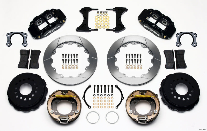 Wilwood Narrow Superlite 4R Rear P-Brk Kit 12.88in Big Ford  2.50in Off Stag Mount 140-13677 140-13677 Photo - Primary