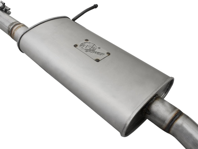 aFe Scorpion 2-1/2in Aluminized Steel Cat-Back Exhaust System: Jeep Wrangl 49-08040 Photo - Unmounted