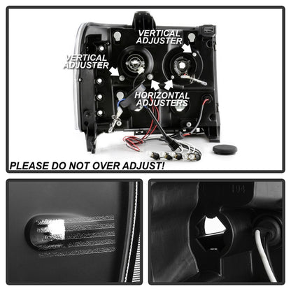 Spyder GMC Sierra 1500/GMC Sierra Denali 08-13 Projector LED Halo- LED All Blk PRO-YD-GS07-HL-BKV2 5086020 5086020 Photo - Unmounted