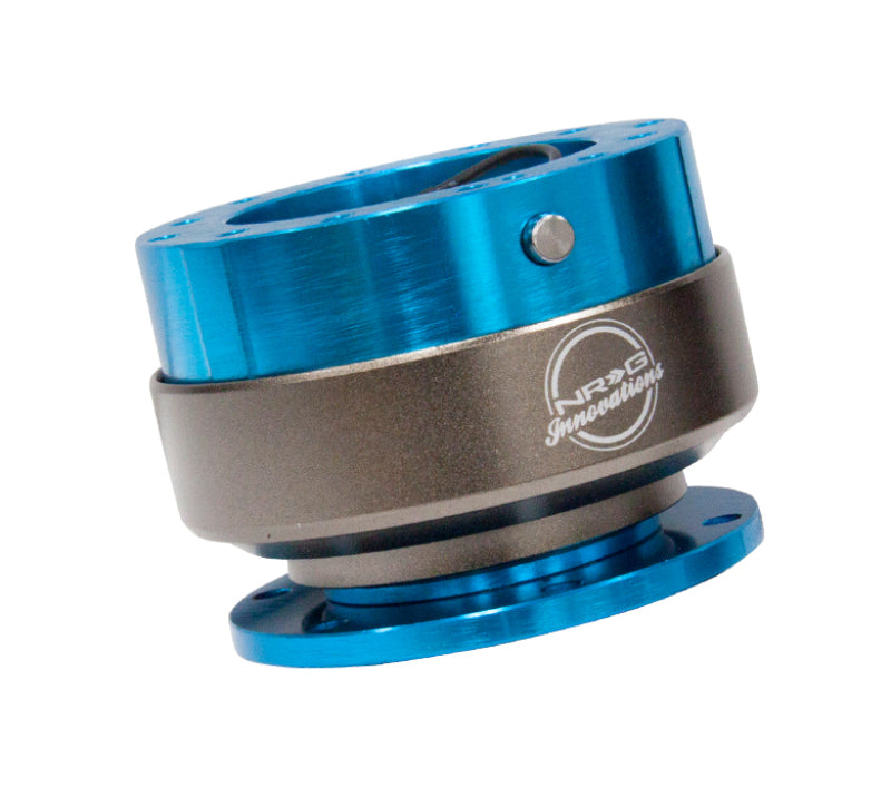 NRG 2.0 Quick Release New Blue Body Titanium Chrome Ring SRK-200NB Photo - Primary
