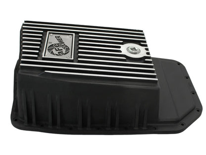 aFe Transmission Pan, Black w/ Machined Fins: Ford F-150 Trucks 09-16 (6R8 46-70172 Photo - Unmounted
