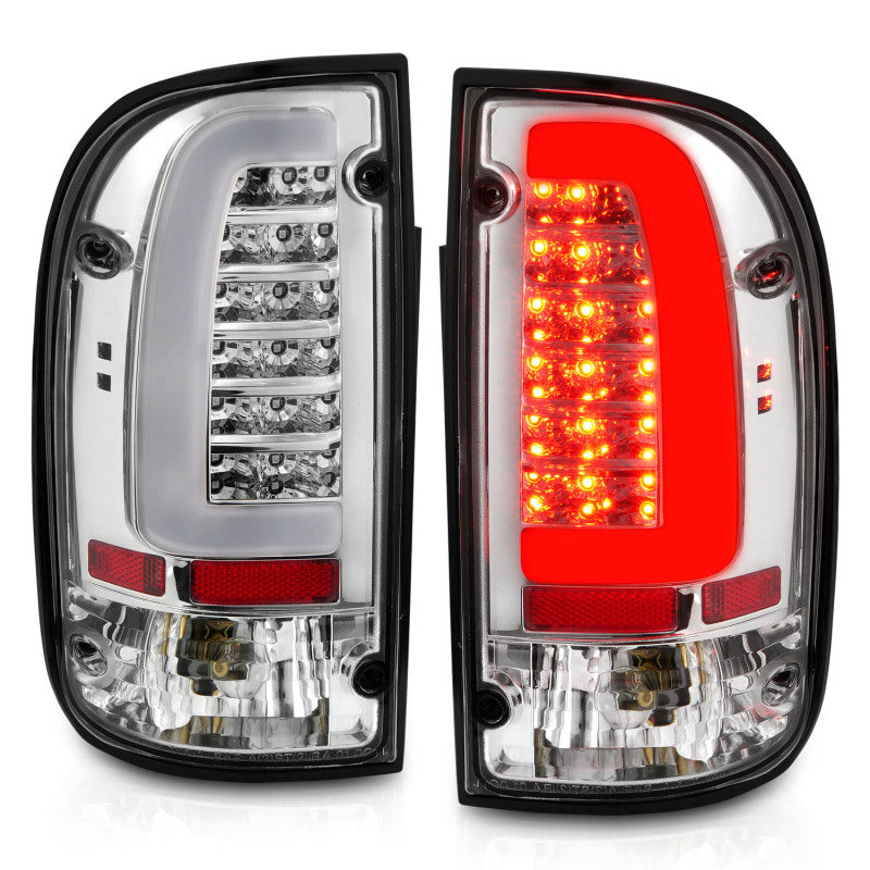 ANZO 1995-2004 Toyota Tacoma LED Taillights Chrome Housing Clear Lens (Pair) 311355 311355 Photo - Unmounted
