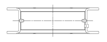 ACL Ford 351C Standard Size Race Main Bearing Set - CT-1 Coated 5M1010HC-STD 5M1010HC-STD Technical Drawing