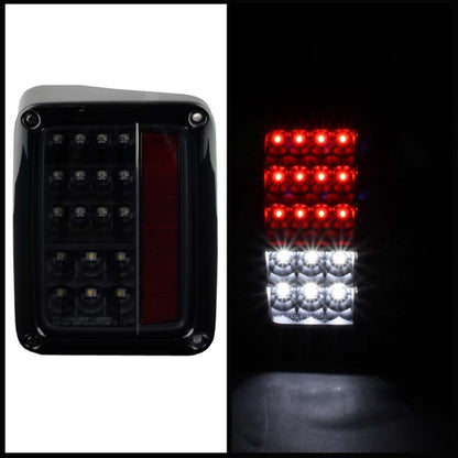 Spyder Jeep Wrangler 07-15 LED Tail Lights Black ALT-YD-JWA07-LED-BK 5070395 5070395 User 1