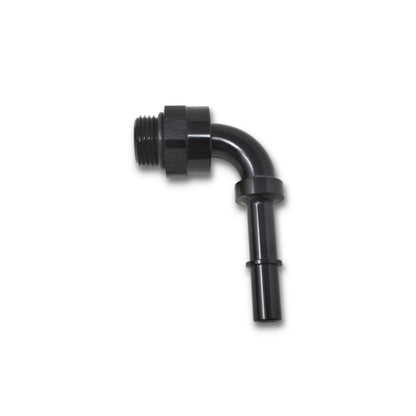 Russell Performance Adpt Fitting 3/8in SAE Qck Dis Male to #8 SAE Port Male Swvl End 90 Deg Blk Anod 644063 644063 Photo - Primary