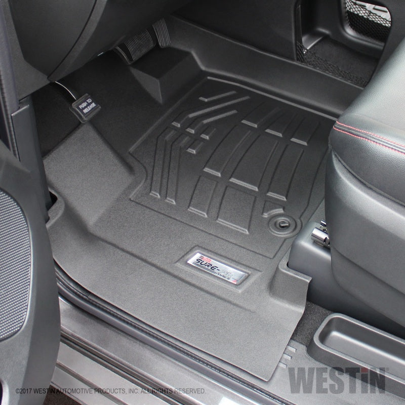 Westin 2012-2017 Dodge/Chrysler/Volkswagen Grand Caravan Wade Sure-Fit Floor Liners Front - Black 72-110090 72-110090 Photo - Mounted