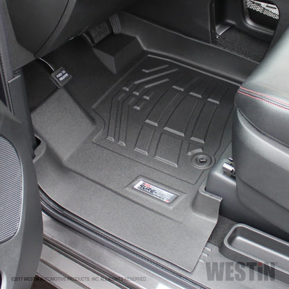 Westin 2012-2017 Dodge/Chrysler/Volkswagen Grand Caravan Wade Sure-Fit Floor Liners Front - Black 72-110090 72-110090 Photo - Mounted