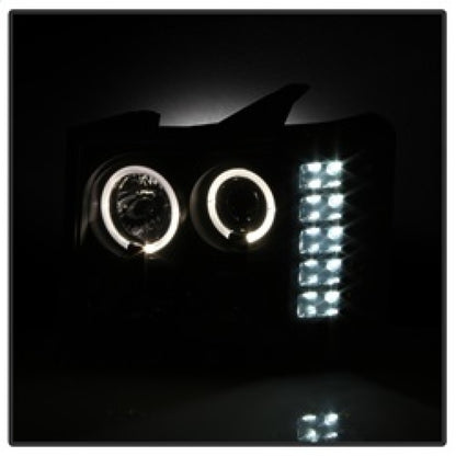Spyder GMC Sierra 1500/2500 07-13 Projector Headlights LED Halo- LED Blk Smke PRO-YD-GS07-HL-BSM 5078506 5078506 Photo - Unmounted