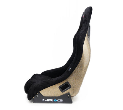 NRG FRP Bucket Seat ULTRA Edition - Medium (Black Alcantara/Gold Glitter Back) FRP-303BK-ULTRA FRP-303BK-ULTRA Photo - Primary