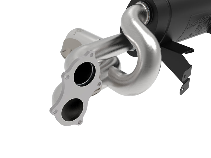 aFe MACHForce XP 2.25in-2.5in 304SS Exhaust Cat-Back 20-22 Porsche Cayman GT4 (718) - Polished Tips 49-36443-P 49-36443-P Photo - Close Up