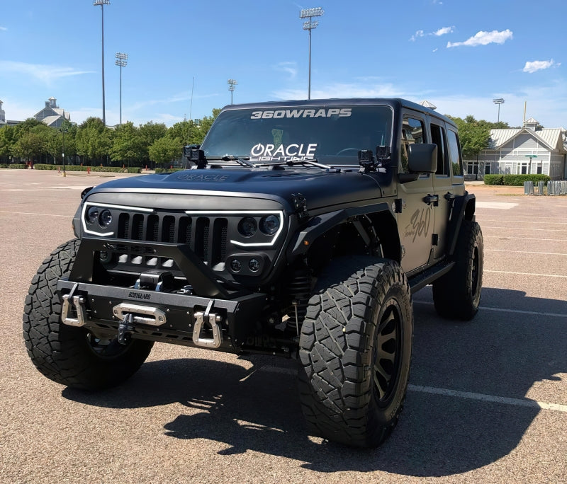 ORACLE Lighting Oracle VECTOR Series Full LED Grille - Jeep Wrangler JL/JT - NA 5837-PRO 5837-PRO Photo - lifestyle view