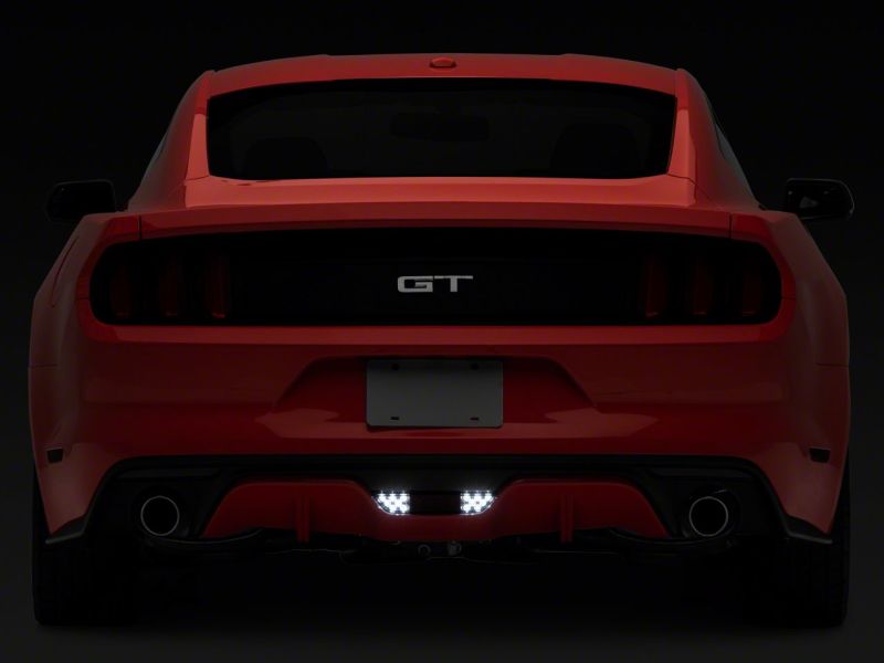 Raxiom 15-17 Ford Mustang Axial LED Reverse Light w/ Running Light Triple Flash Brake Light- Smoked 407864 407864 Photo - Close Up