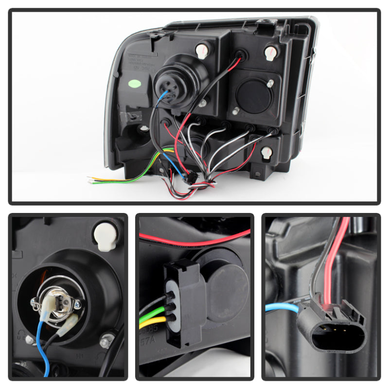 Spyder Ford F250/350 05-07 Projector Headlights LED Halo LED Blk Smke PRO-YD-FS05-HL-BSM 5078483 5078483 User 1