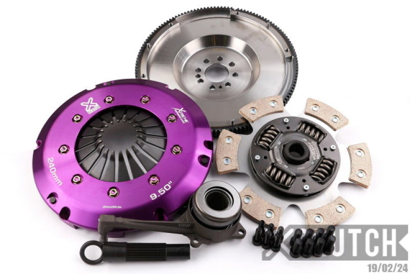 XCLUTCH 08-09 Audi A3 Sportback 2.0L Stage 2R Extra HD Sprung Ceramic Clutch Kit XKVW24698-1R XKVW24698-1R Photo - Primary