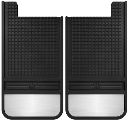 Husky Liners Universal 12in Wide Black Rubber Rear Mud Flaps w/ Weight 55101 55101 Photo - Primary
