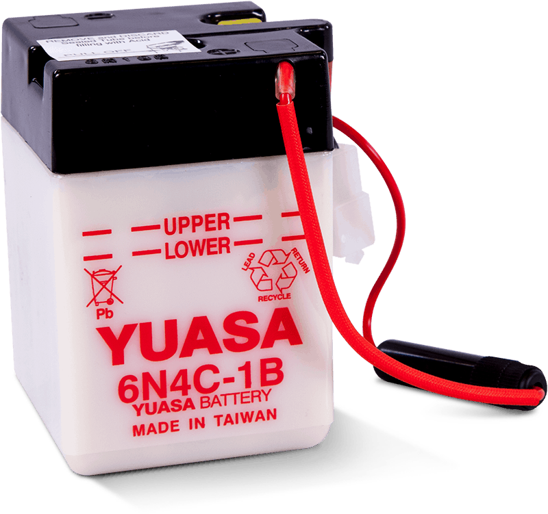 Yuasa Battery Yuasa 6N4C-1B Conventional 6 Volt Battery YUAM26C4B YUAM26C4B User 1