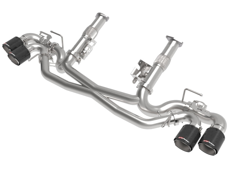 AFe MACH Force-Xp 304 Stainless Steel Cat-Back Exhaust Carbon 2020 Chevrolet Corvette C8 49-34124NM-C 49-34124NM-C Photo - Primary