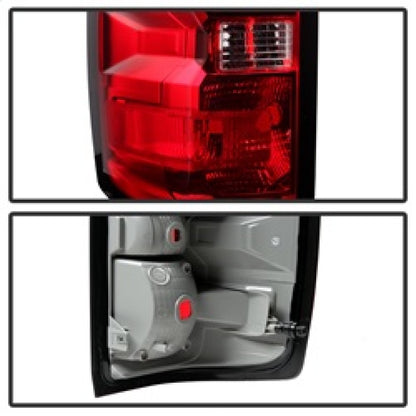 SPYDER Xtune Chevy Silverado 2014-2016 Driver Side Tail Lights - OEM Left ALT-JH-CS14-OE-L 9031915 9031915 Photo - Unmounted