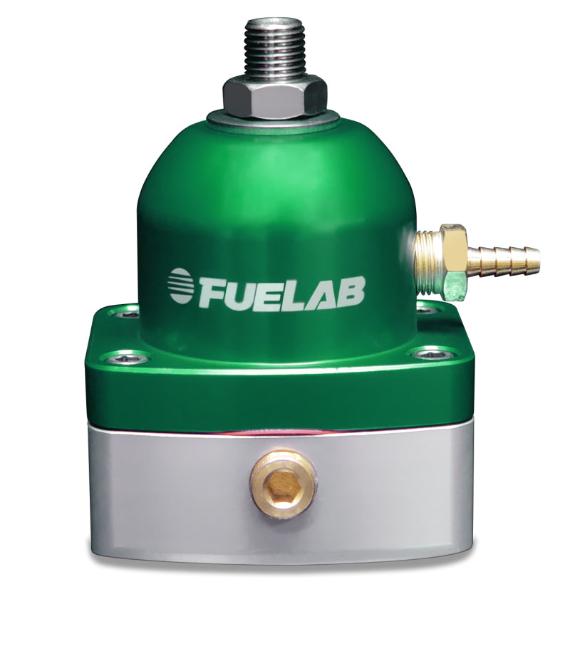 Fuelab 545 EFI Adjustable Mini FPR In-Line 90-125 PSI (1) -6AN In (1) -6AN Return - Green 54502-6-G 54502-6-G Photo - Primary