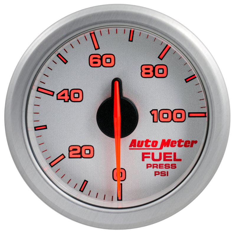 Autometer 2-1/16" Fuel Press, 0-100 Psi, Airdrive, Silver 9171-UL User 3