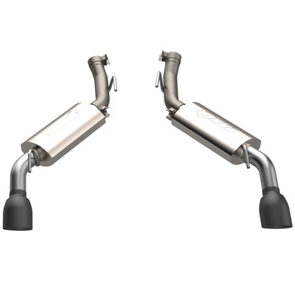 QTP 14-15 Chevrolet Camaro SS 6.2L 304SS AR3 Axle Back Exhaust w/4.5in Black Tips 600114B 600114B Photo - Primary