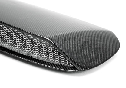 Seibon Carbon Fiber Hood Scoop For 2008-2014 Subaru WRX/STi HDS0809SBIMP-STI Photo - Primary